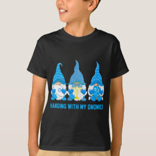 T-shirt Panser Avec Mes Gnomies Gnome Pajamas De Noël Fa