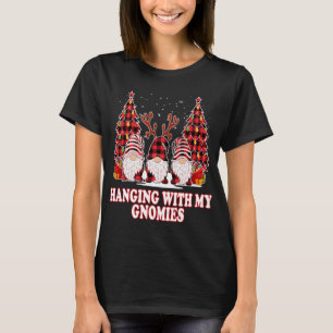 T-shirt Panser Avec Mes Gnomies Green Plaid Gnomes St Part