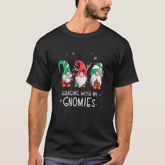 T-shirt Panser Avec Mes Gnomies Nordique Père Noël Gnome C (Devant)