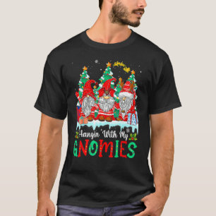 T-shirt Panser avec mes nanas Gnomes Joyeux Noël 15