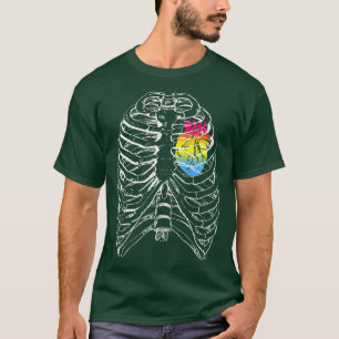 T-shirt Panseual Anatomique Coeur Ribcage Pan Pride Hallow