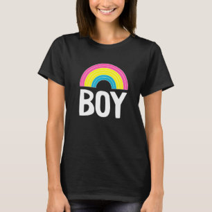 T-shirt Pansexual Boy Rainbow Lgbt Q Cool Pan Pride Drapea