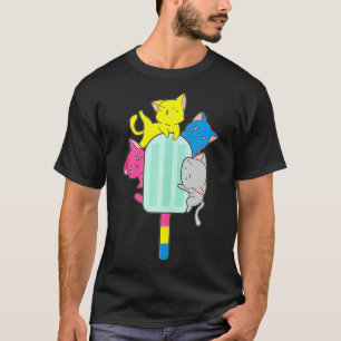 T-shirt Pansexual Cat Pride Drapeau Lgbt Pan Cute Kawaii C