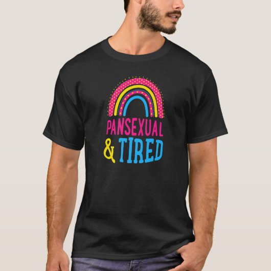 T-shirt Pansexual Et Fatigué Cute Boho Style Bohemian Rain (Devant)
