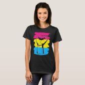 T-shirt Pansexual Fierté Poing Pansexualité Drapeau Queer  (Devant entier)