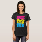 T-shirt Pansexual Fierté Poing Pansexualité Drapeau Queer (Devant entier)