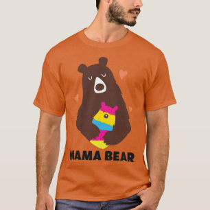 T-shirt Pansexual Mama Bear Pan Pride LGBT