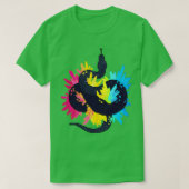 T-shirt Pansexual Pride Galaxy Python demandé (Design devant)