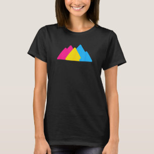 T-shirt Pansexual Pride Mounts LGBTQ Pan drapeau LGBTQIA+