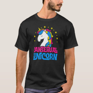 T-shirt Pansexual Unicorn Girl Majestic Lgbtq Pan Pride A