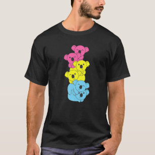 T-shirt Pansexuel Drapeau Pride Lgbtq Koalas Cute Pansex