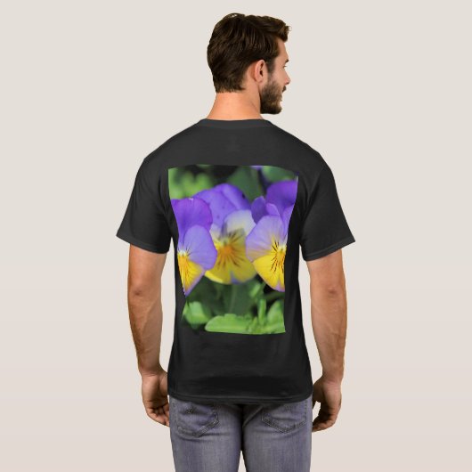 T-shirt Pansies (Dos entier)
