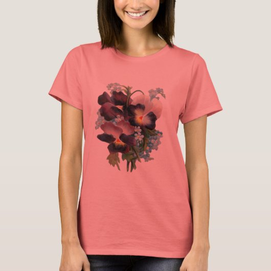 T-shirt Pansy Bouquet (Devant)