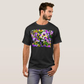 T-shirt pansy flowers (Devant entier)