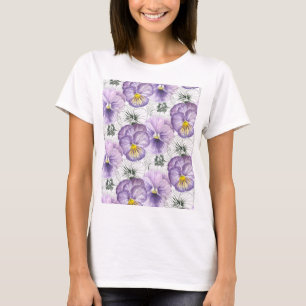 T-shirt Pansy motif