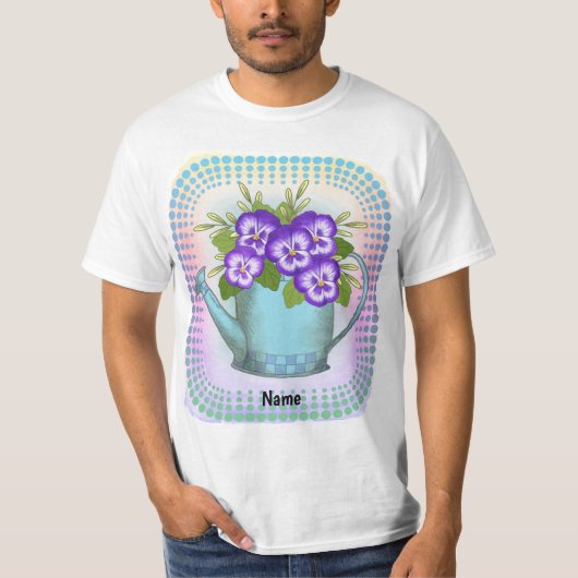 T-shirt Pansy Watercan (Devant)