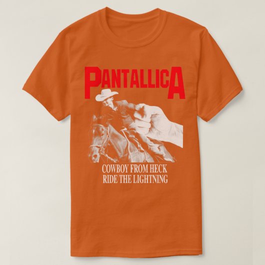 T-shirt PantalicA Poser Metal Parodie (Design devant)