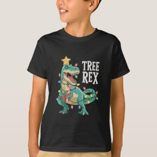 T-shirt Pantalon de Noël Dinosaure Arbre Rex Xmas Lumières