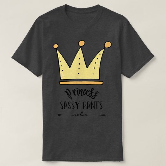 T-shirt Pantalon Sassy de la princesse mignonne Enfants T (Design devant)