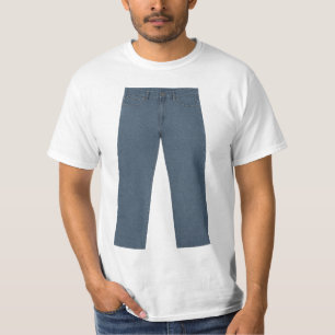 T-shirt PANTALON sur une CHEMISE – Drôle Ironique   Illusi