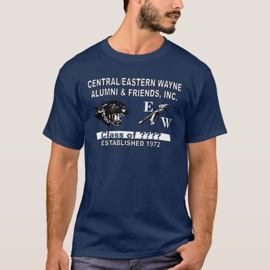 T-shirt Panther et Trending EW Navy Blue (Devant)