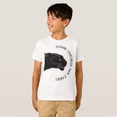 T-shirt Panther noire par Toshi Yoshida (Devant entier)