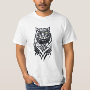 T-shirt Panther Wild Animal Nature Illustration Art tatoua