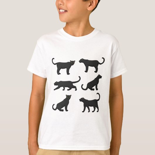 T-shirt panthère choix noire (Devant)