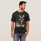 T-shirt Panthère de Pâques Panthère lapin Panthère de chas (Devant entier)
