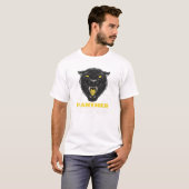 T-shirt Panthère d'horreur noire (Devant entier)