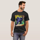 T-shirt Panthère noire (8) Chat sauvage (Devant entier)