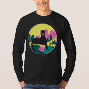 T-shirt Panthère Noire Chats Animaux Motif Gros Chats Zoo