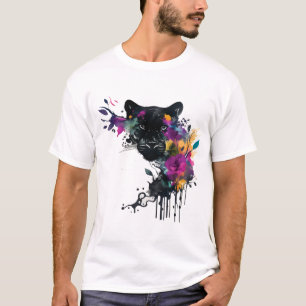 T-shirt Panthère noire kawaii
