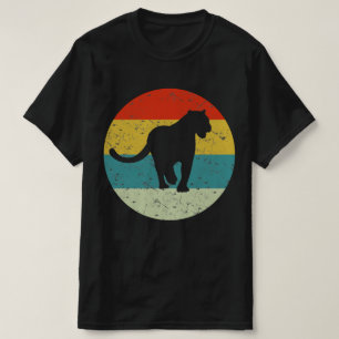 T-shirt panthère rétro silhouette vintage les années 70
