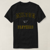 T-shirt Panthers du lycée de Milton (Design devant)