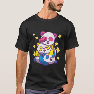 T-shirt Panual Kawaii Panda Oear Anime Pans
