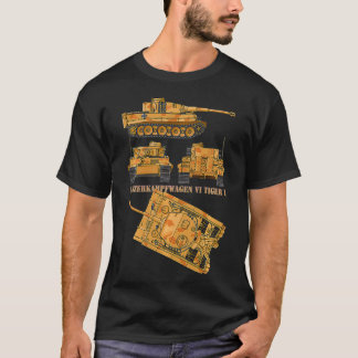 T-shirt Panzer VI Tiger I 2ÈME GUERRE MONDIALE Allemand Ta
