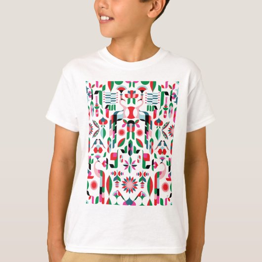 T-shirt Paon Abstrait (Devant)