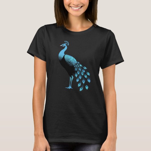 T-shirt Paon Bleu (Devant)