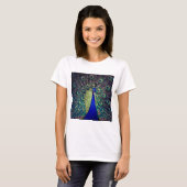 T-shirt Paon bleu cobalt (Devant entier)