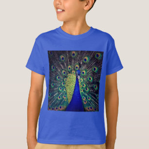 T-shirt Paon bleu cobalt