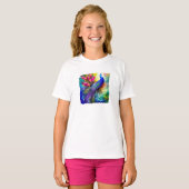 T-Shirt paon brillant (Devant entier)