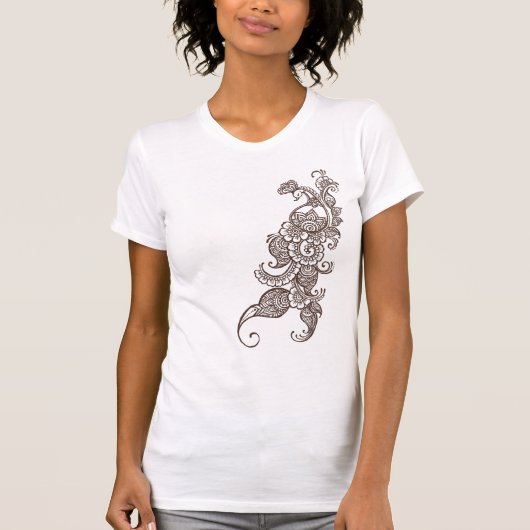 T-shirt paon de henné (Devant)