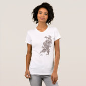 T-shirt paon de henné (Devant entier)