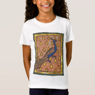 T-Shirt Paon du bestiaire médiéval c. 1270