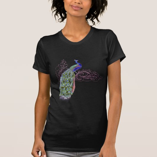 T-shirt Paon vintage (Devant)