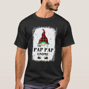T-shirt Pap Pap Gnomo Buffalo Plaid Matching Family Xmas P