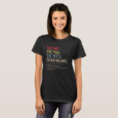T-shirt Pap Pap The Man The Myth The Bad Influence Funny G (Devant entier)