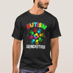 T-shirt Pap-père autiste Puzzle Soutien Famille Autisme