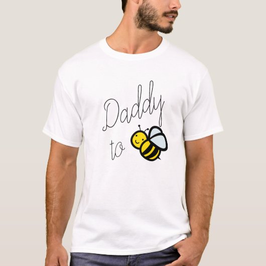 T-shirt Papa à Bee Papa Baby shower (Devant)